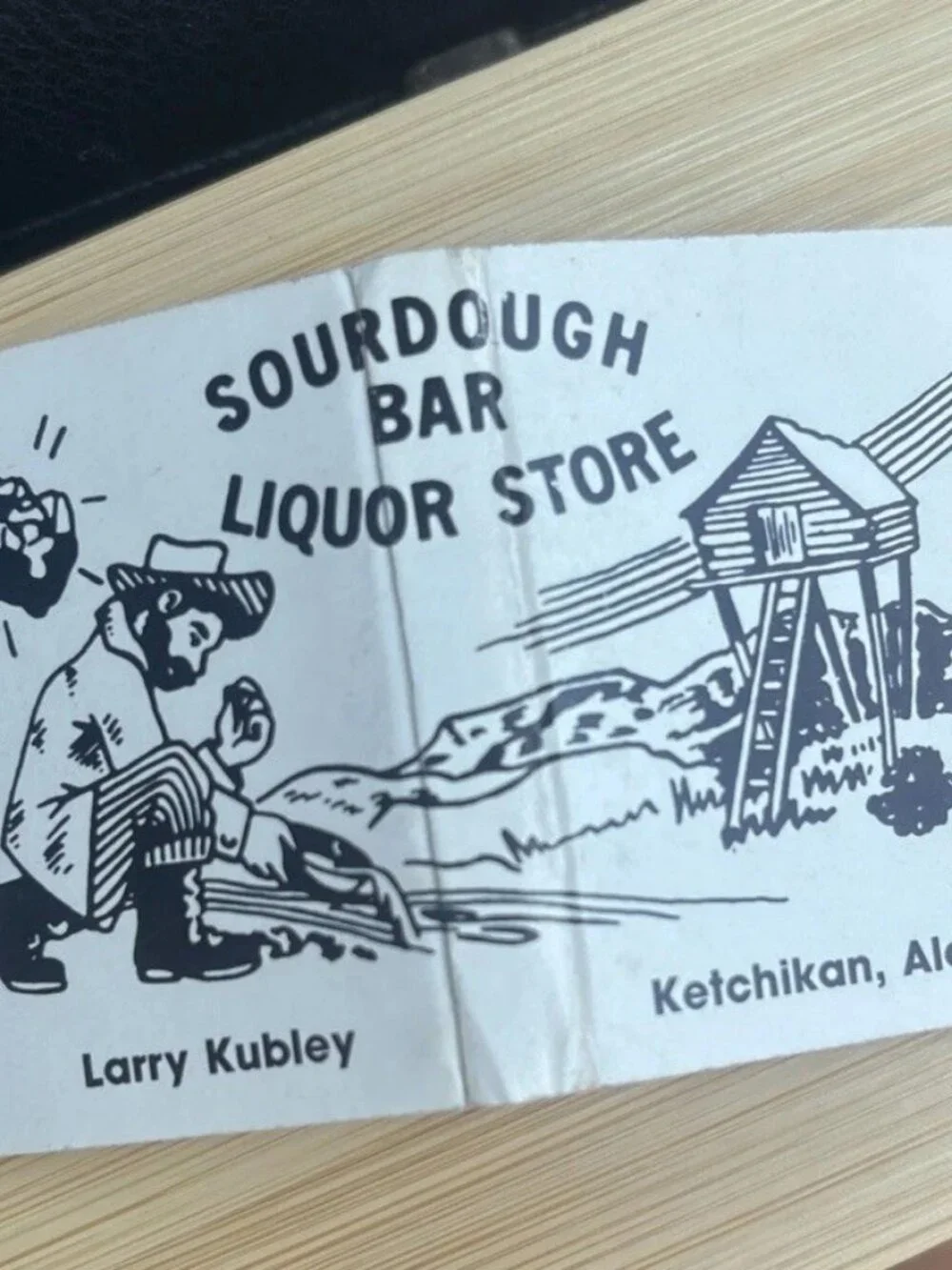 Vintage Matchbook Sourdough Bar Liquor Store Ketchikan Alaska Matches Unstruck